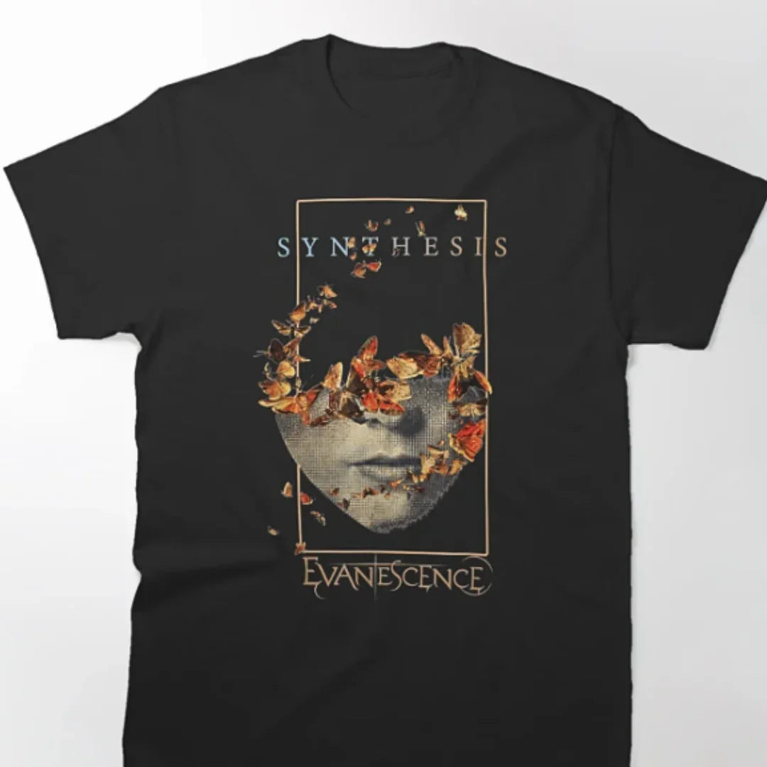 Camiseta Básica Evanescence Vintage-PRETO