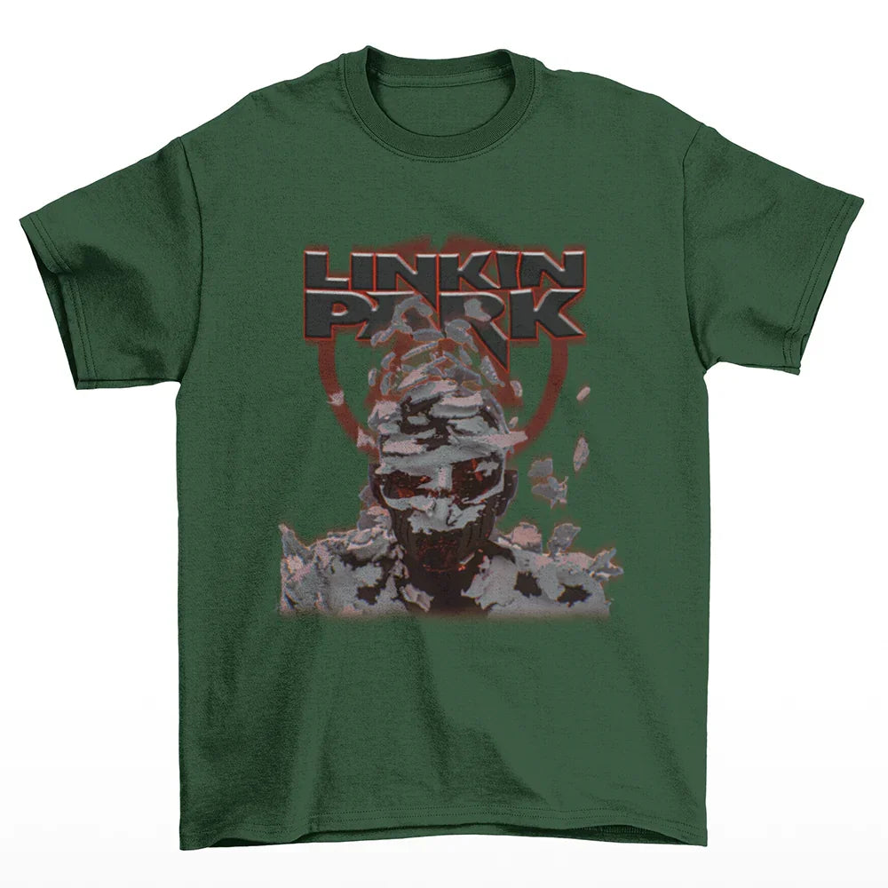 Camiseta Básica Hot Rock Linkin Park - verde
