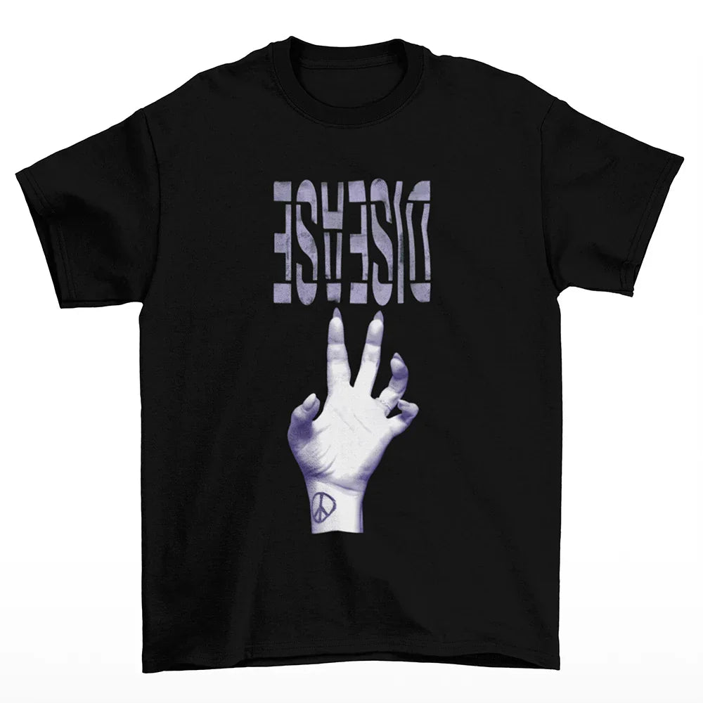 Camiseta Básica Lady Gaga Disead Music Preto