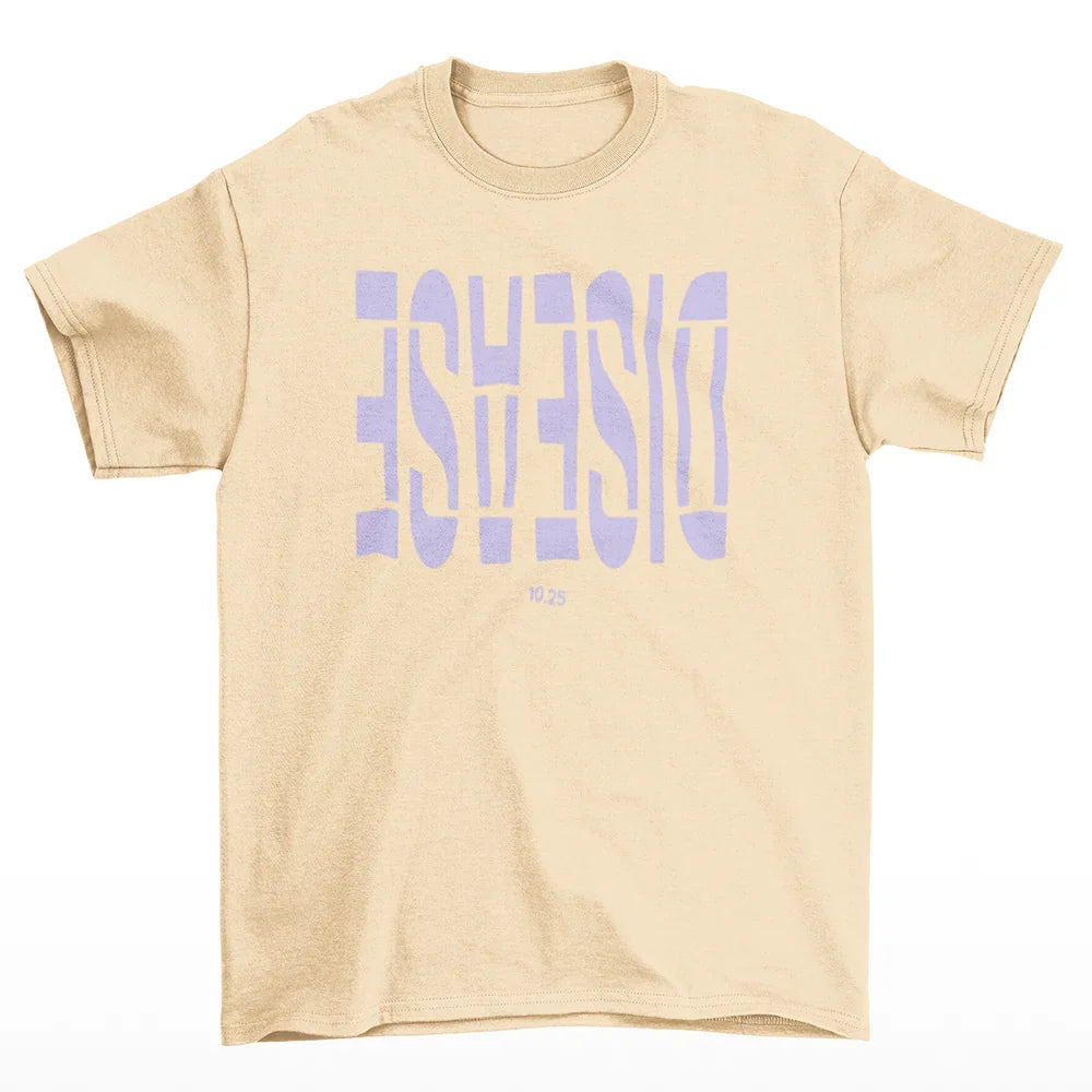 Camiseta Básica Lady Gaga Disease New Music Pérola