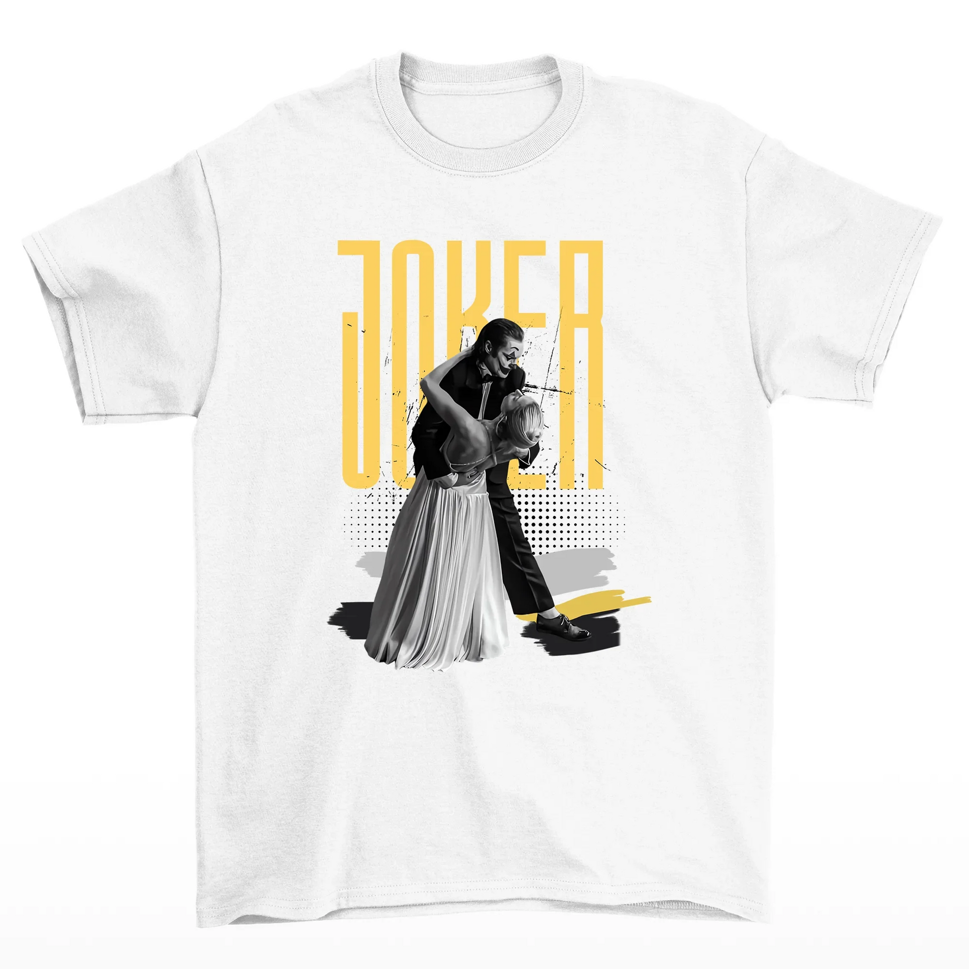 Camiseta Básica Lady Gaga Joker Dance Branco