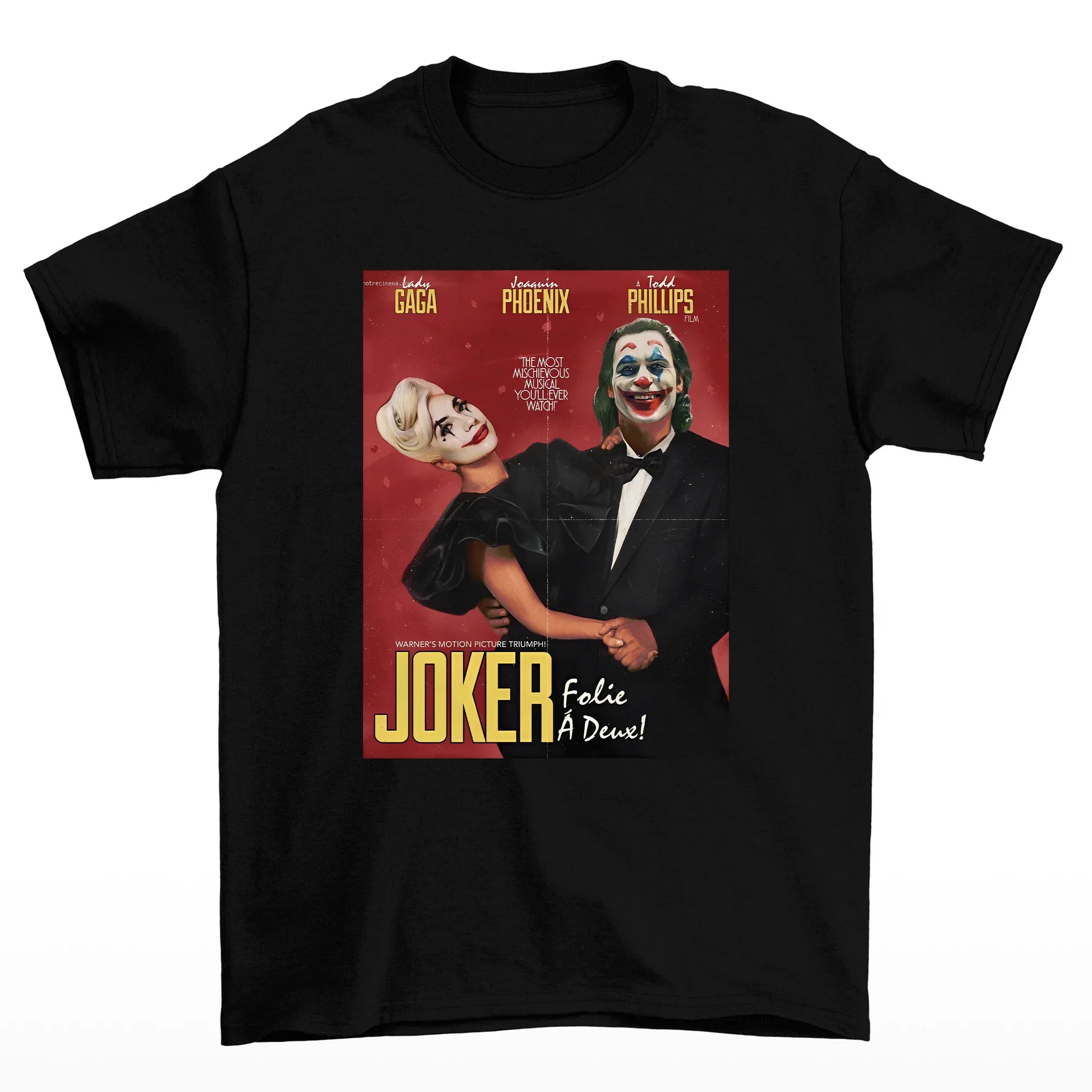 Camiseta Básica Lady Gaga Joker Movie Preto