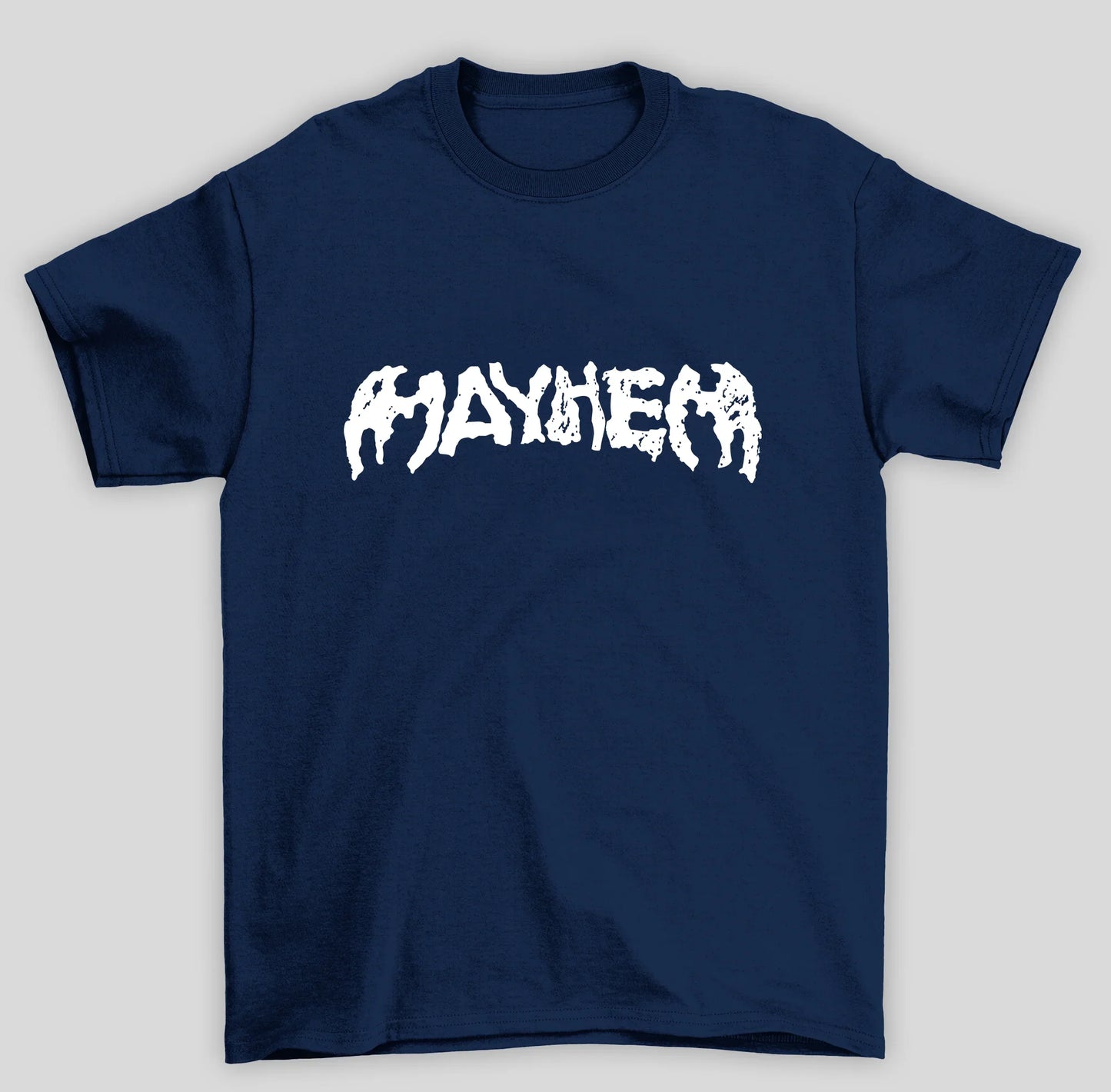 Camiseta Básica Lady Gaga Mayhem Logo- azul-marinho