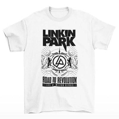 Camiseta Básica Linkin Park Banda Rock - branco