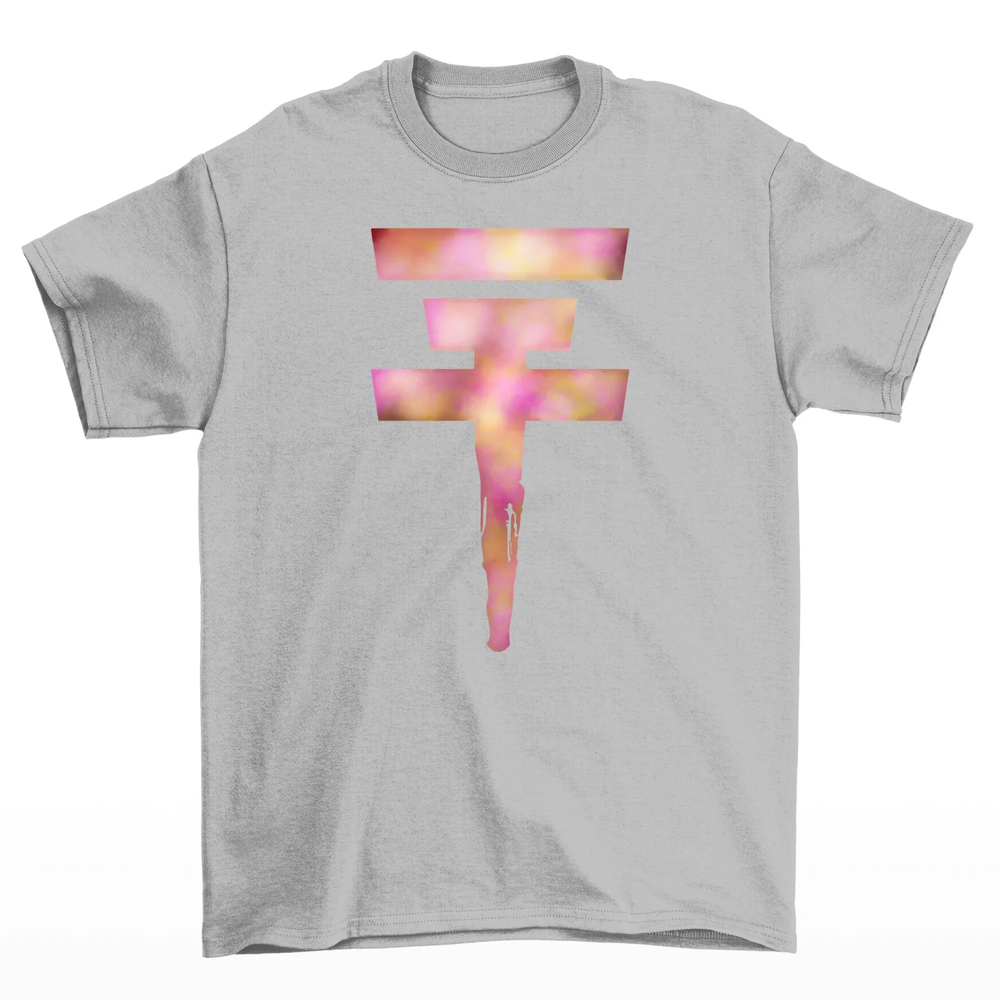 Camiseta Básica Logo Tokio Hotel - cinza