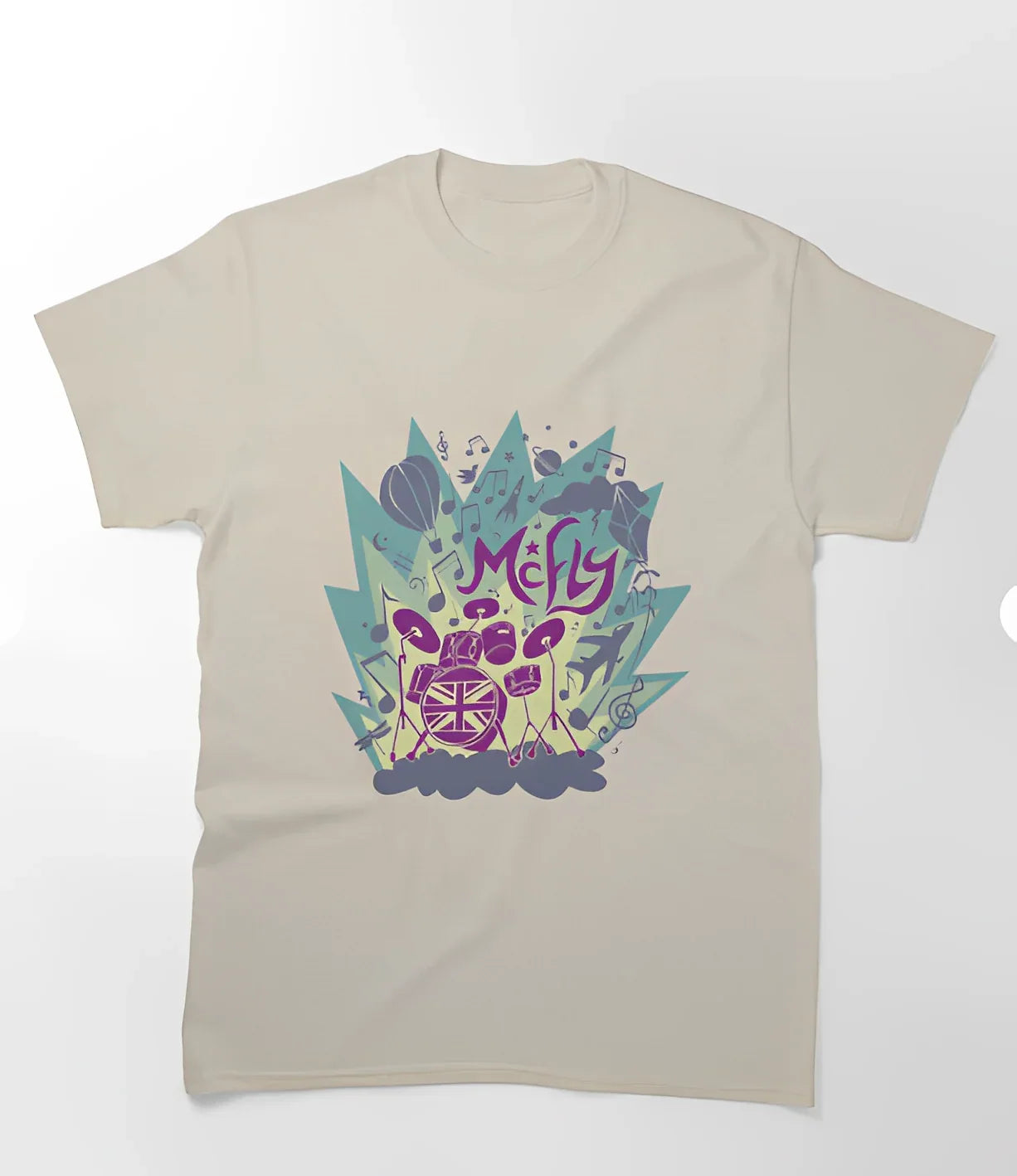 Camiseta Básica McFLY Group - pérola