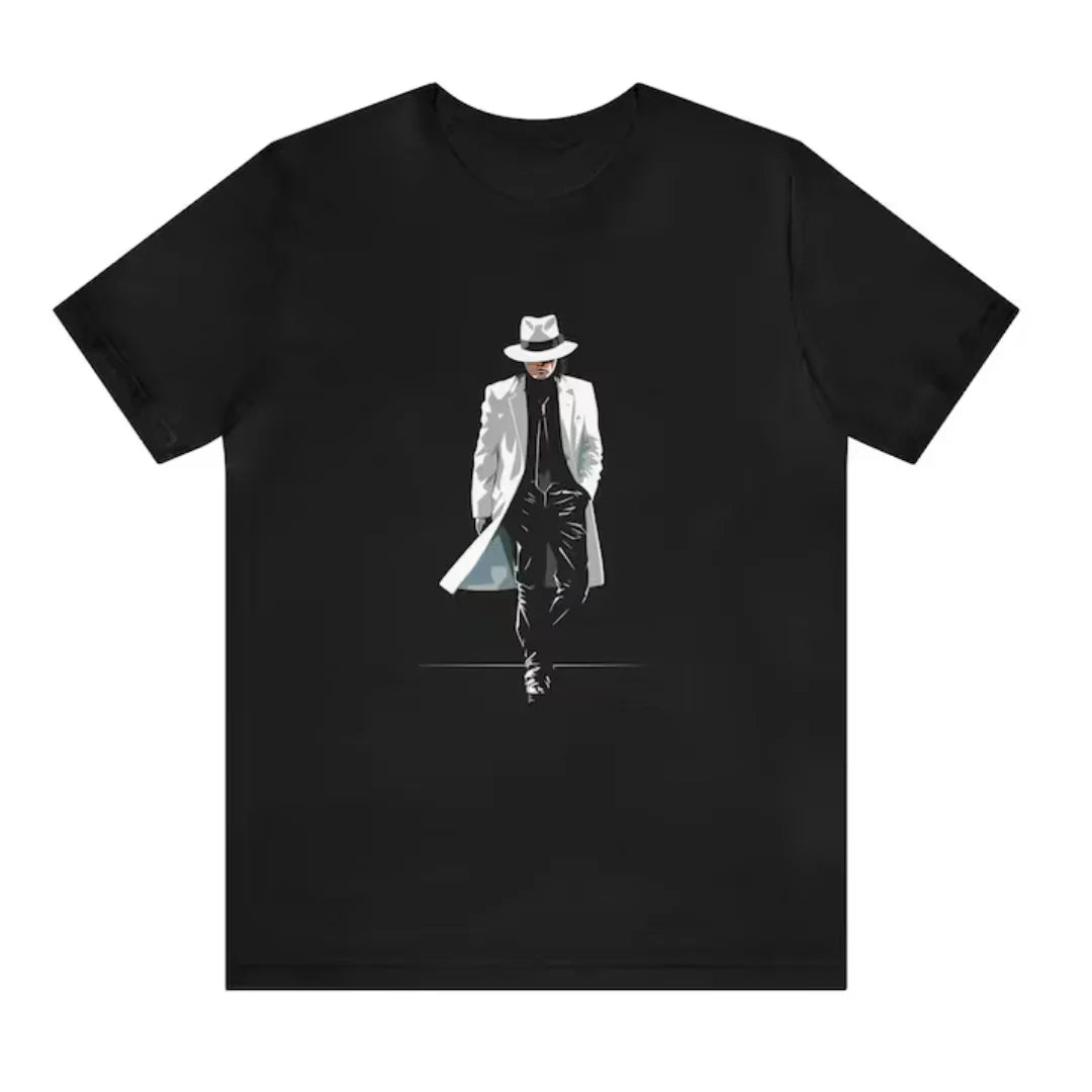 Camiseta Básica Michael Jackson Cool & Mysterious - preto