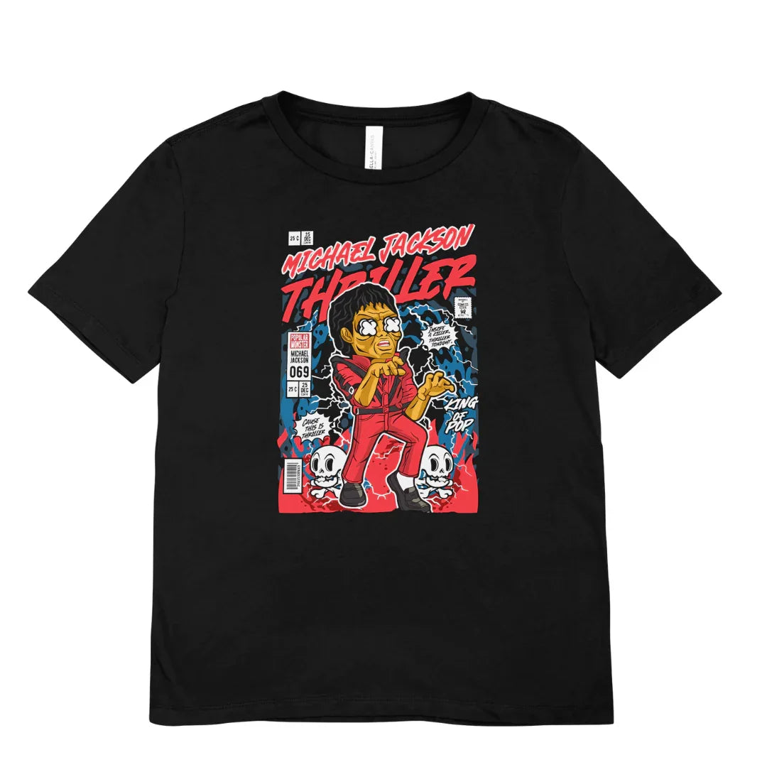 Camiseta Básica Michael Jackson Graphic Funko - preto