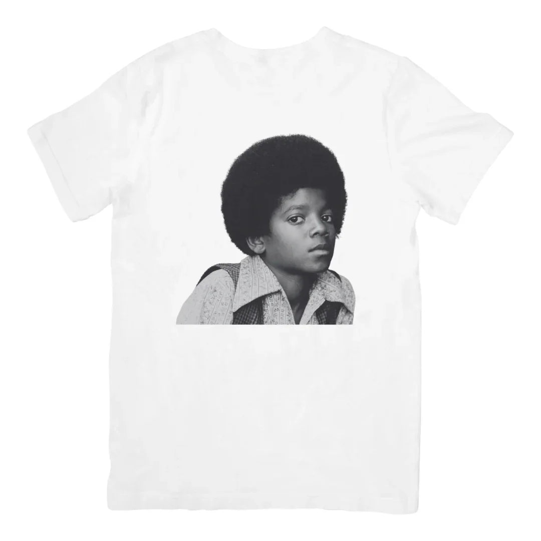 Camiseta Básica Michael Jackson Jackson's 5 - branco