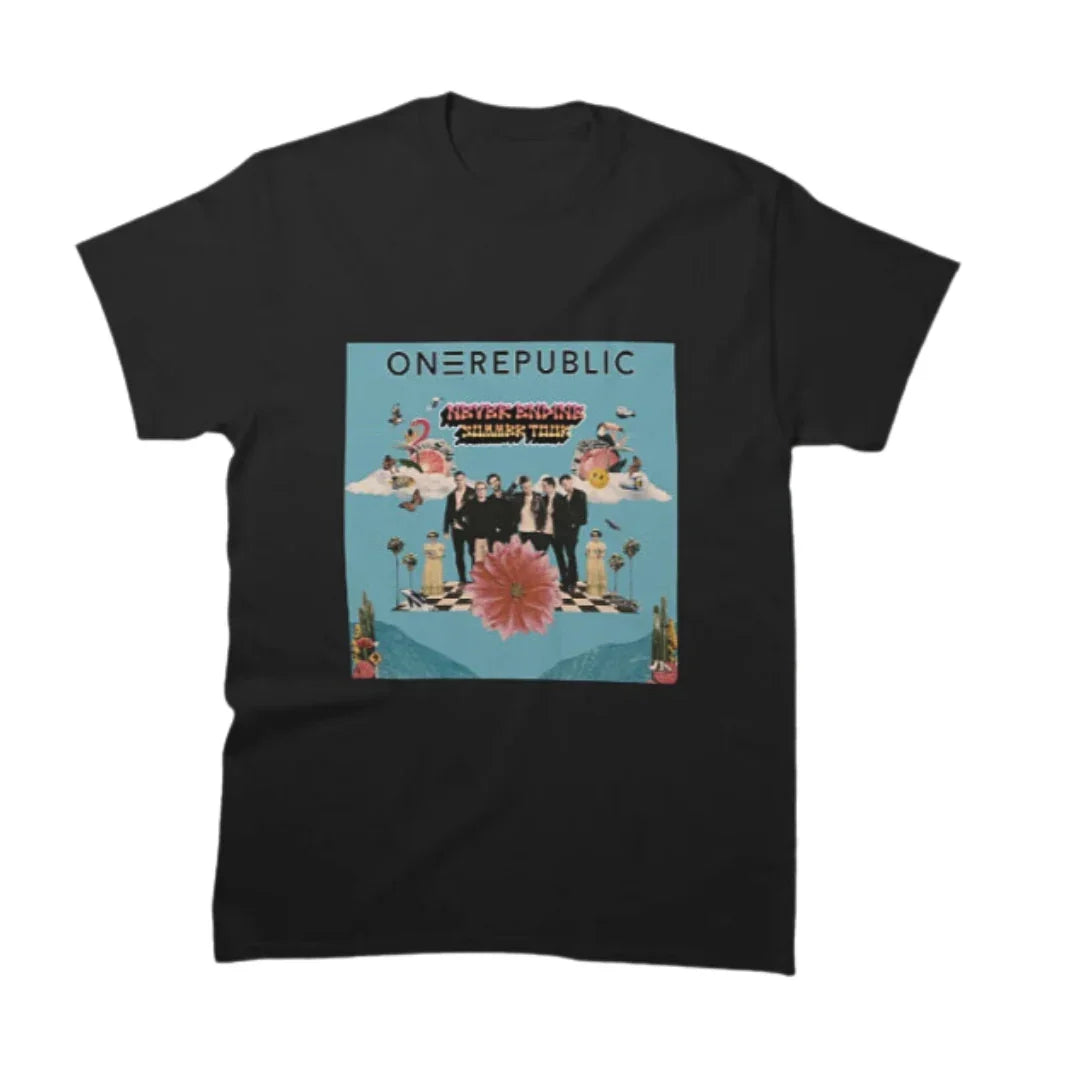 Camiseta Básica OneRepublic Never Ending - preto
