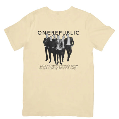 Camiseta Básica OneRepublic Never Ending Summer Tour - pérola