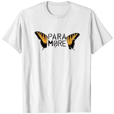 Camiseta Básica Paramore Music Tour - branco