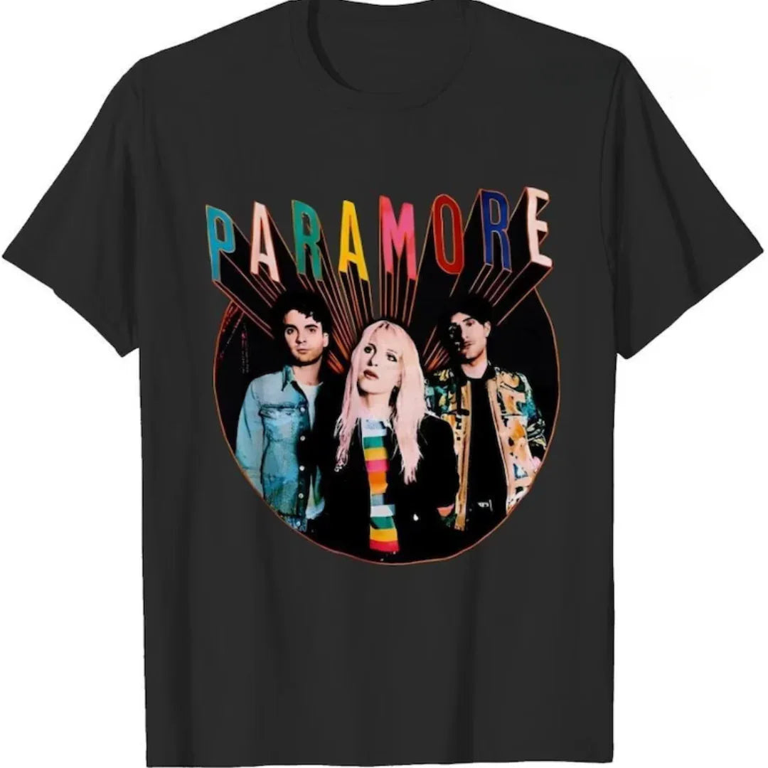 Camiseta Básica Paramore Retro - preto