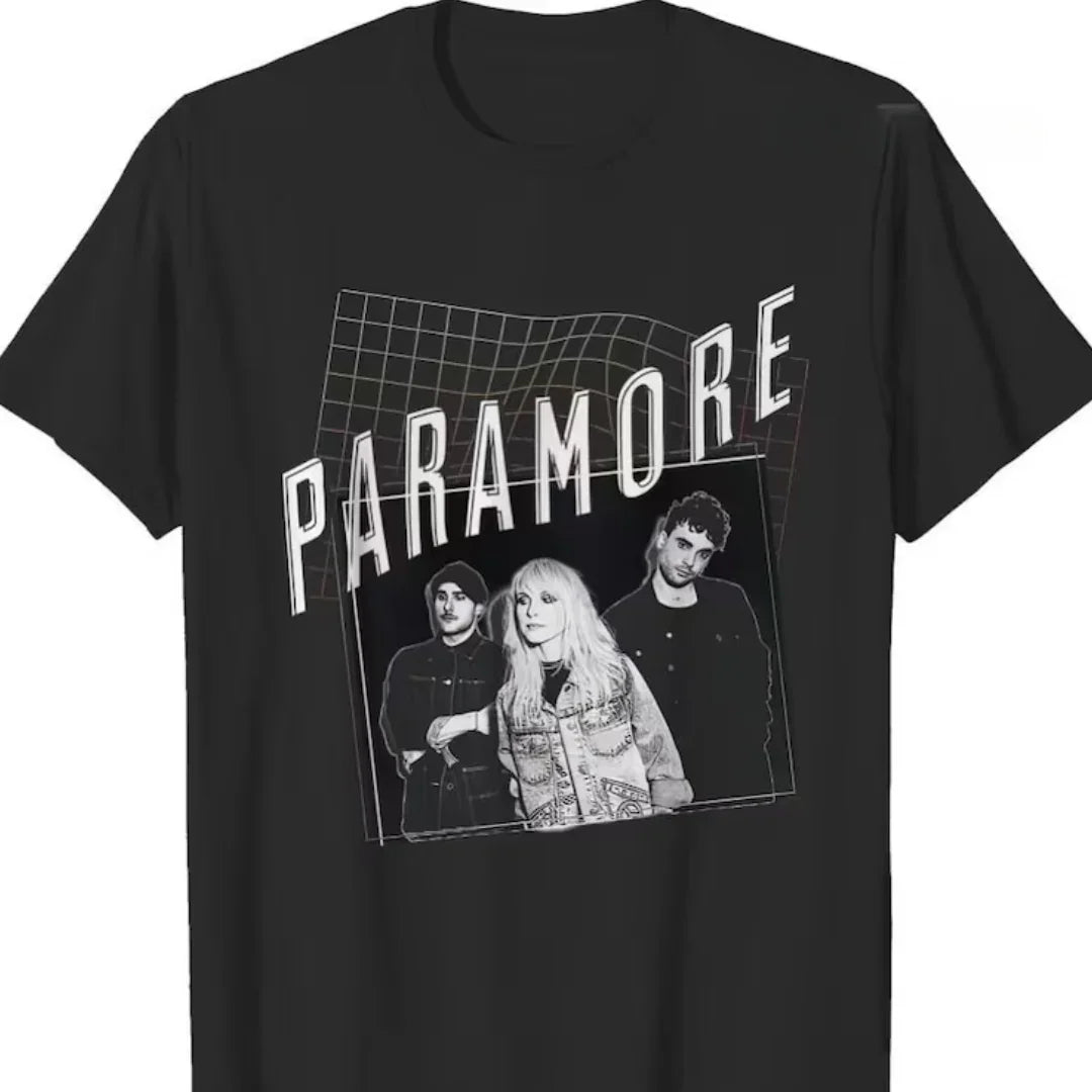 Camiseta Básica Paramore Retro Graphic - preto