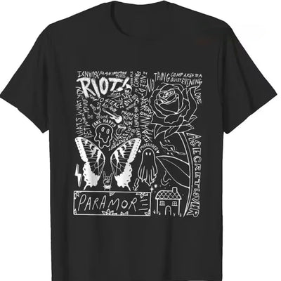 Camiseta Básica Paramore Tour 2023 - preto