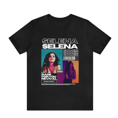 Camiseta Básica Selena Gomez Rare For You Revival - preto