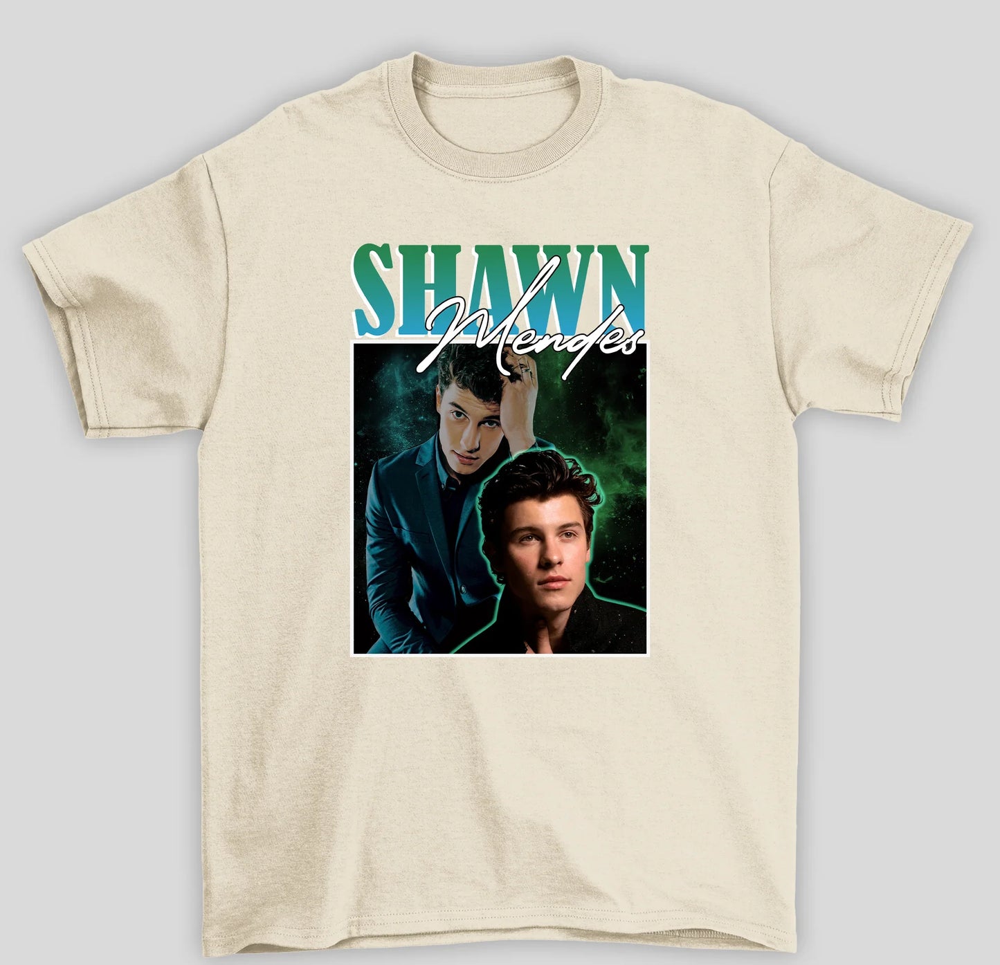 Camiseta Básica Shawn Mendes - pérola