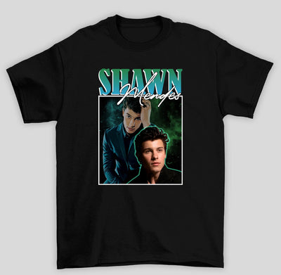 Camiseta Básica Shawn Mendes - preto