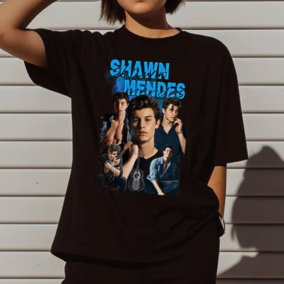 Camiseta Básica Shawn Mendes Graphic Collab  - preto