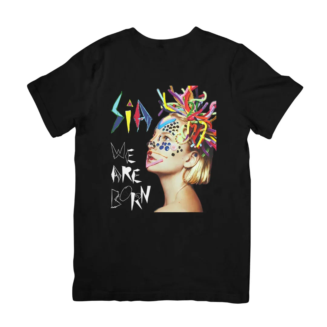 Camiseta Básica Sia We Are Born-PRETO