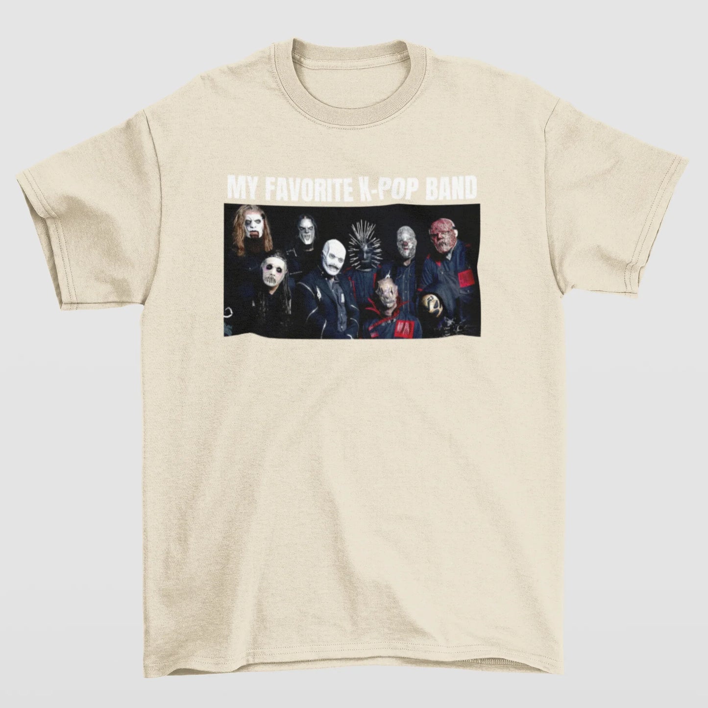 Camiseta Básica Slipknot Meme Funny- pérola