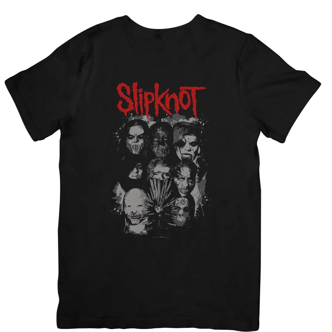 Camiseta Básica Slipknot Metal - preto