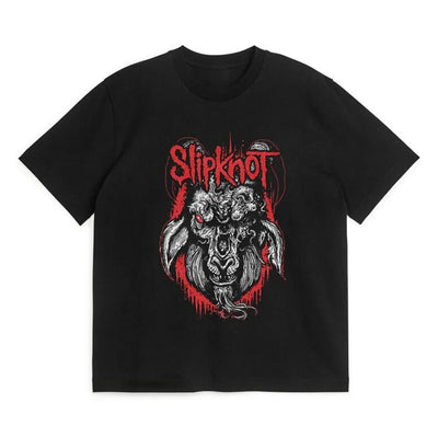 Camiseta Básica Slipknot Rock - preto