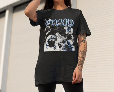 Camiseta Básica The Weeeknd Graphic Futurist - preto
