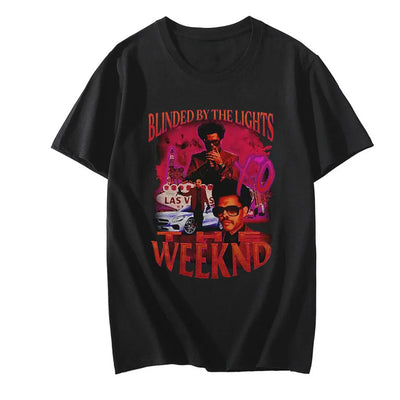Camiseta Básica The Weeknd Blinded By The Lights - preto