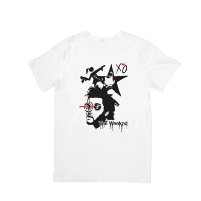 Camiseta Básica The Weeknd Illustrated - branco
