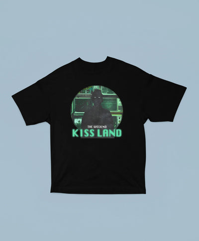 Camiseta Básica The Weeknd Kiss Land - preto