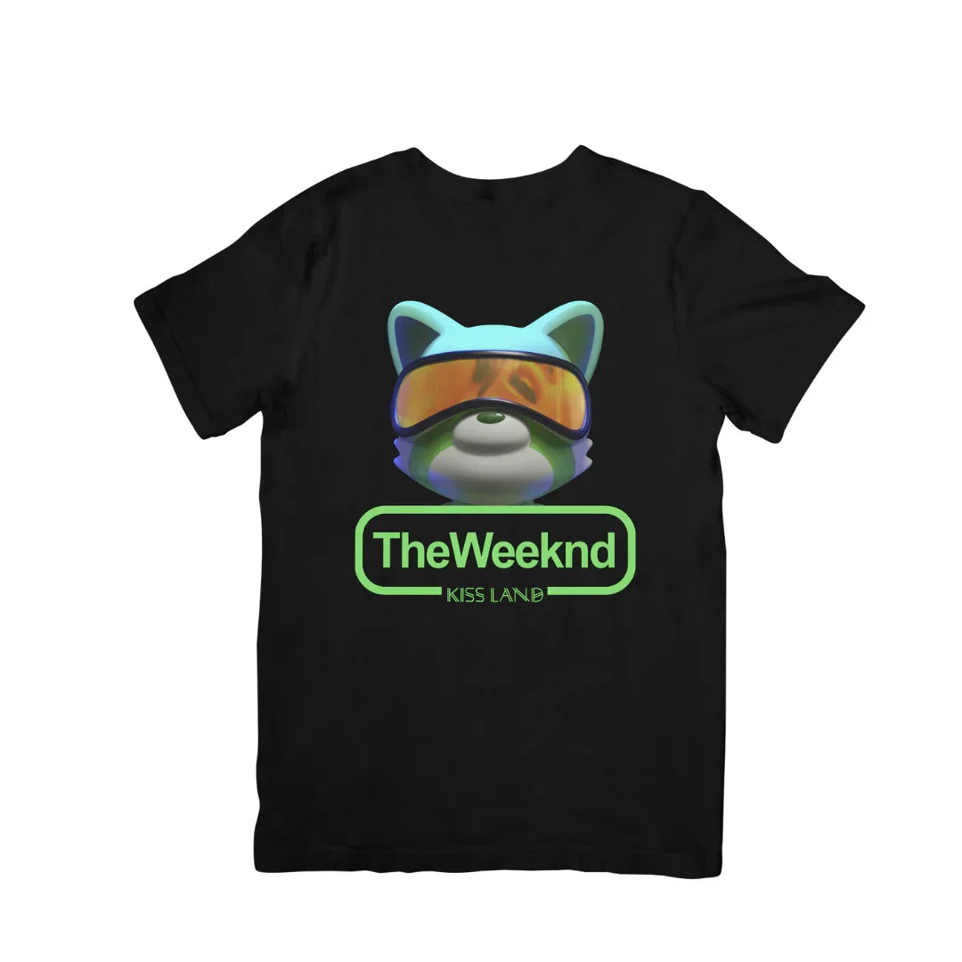 Camiseta Básica The Weeknd Kiss Land Graphic - preto