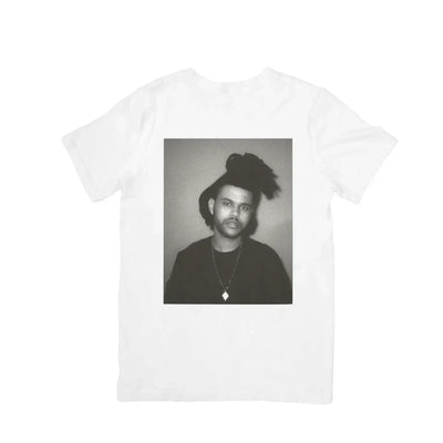 Camiseta Básica The Weeknd Photo P&B - branco