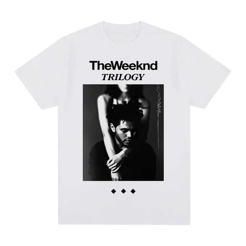 Camiseta Básica The Weeknd Trilogy - branco