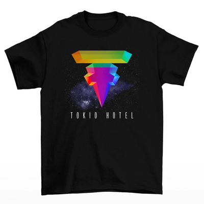 Camiseta Básica Tokio Hotel Galaxy Logo - preto
