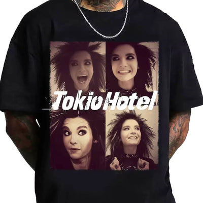 Camiseta Básica Tokio Hotel Graphic - preto