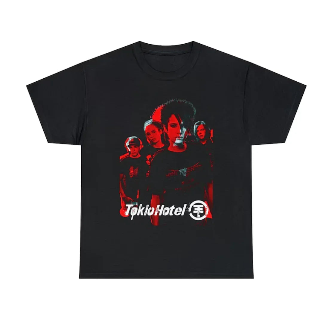 Camiseta Básica Tokio Hotel Group - preto