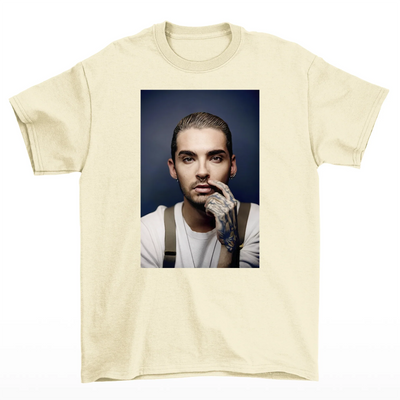 Camiseta Básica Tokio Hotel Kaulitz Photo - pérola