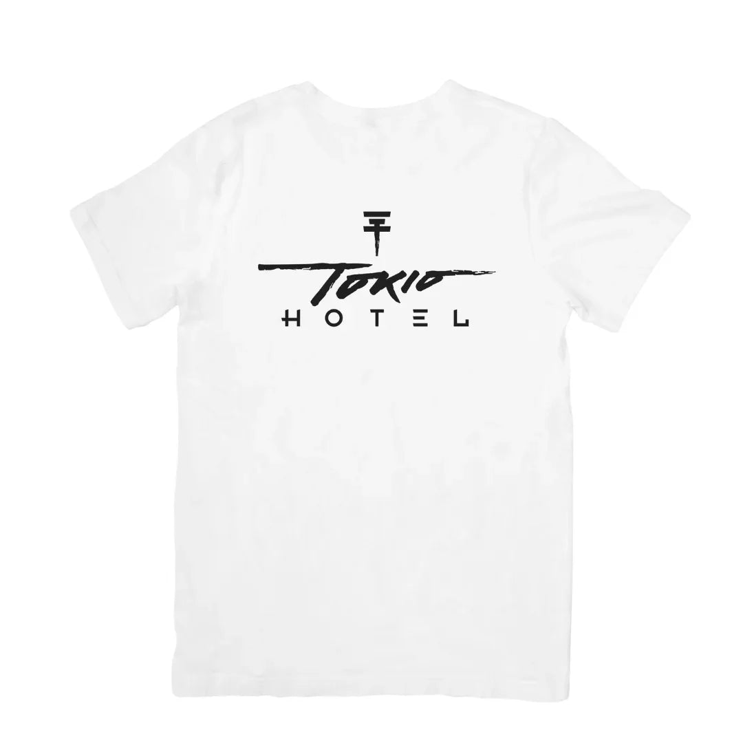 Camiseta Básica Tokio Hotel Logo Name - branco