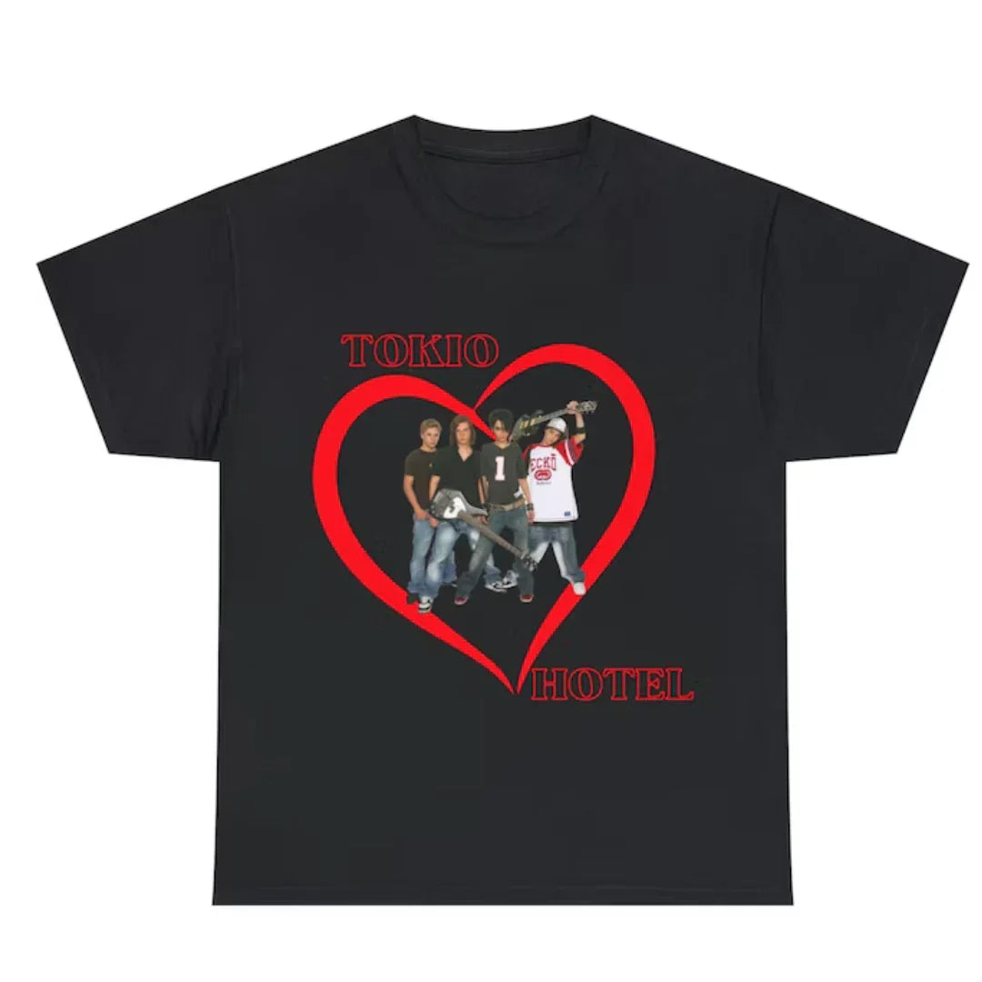 Camiseta Básica Tokio Hotel Lovers - preto