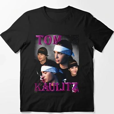 Camiseta Básica Tokio Hotel Tom Kaulitz Graphic Retro - preto