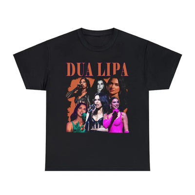 Camiseta Básica Dua Lipa Collab Aesthetic Preto