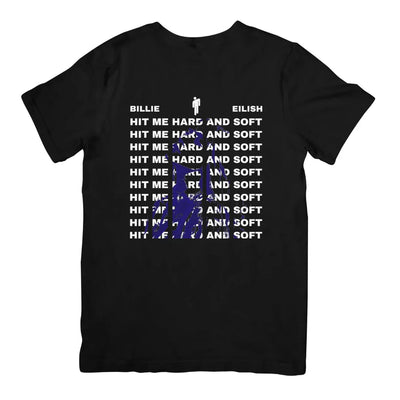 Camiseta Básica Billie Eilish Hit Me Hard - Preto