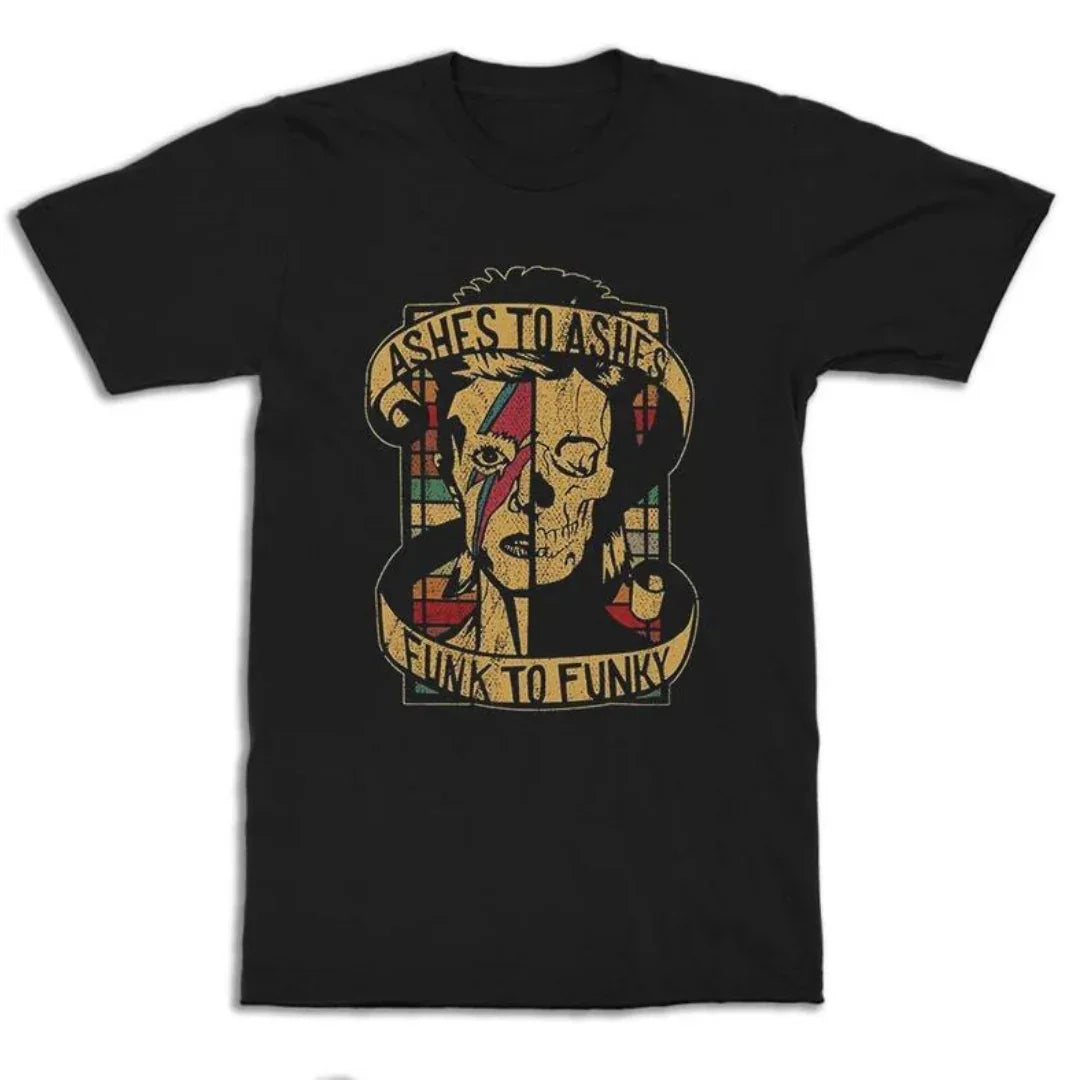 Camiseta Básica David Bowie Funk To Funky Preto