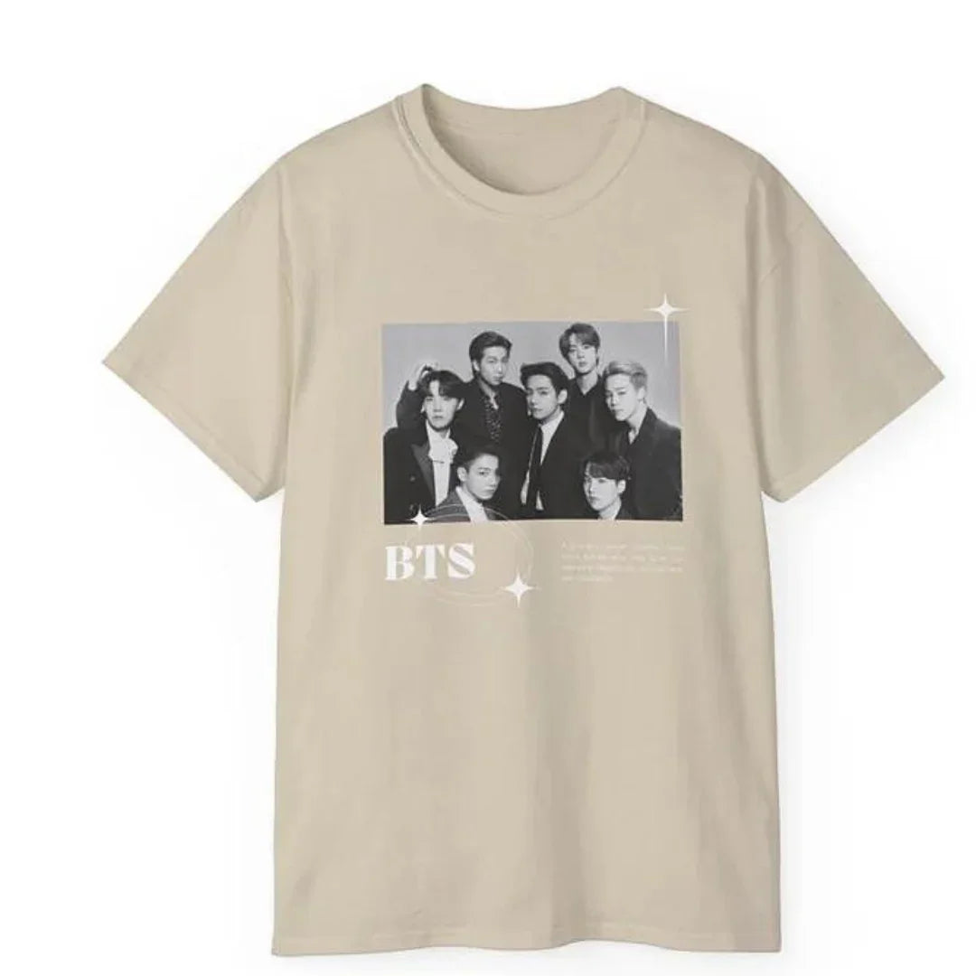 Camiseta Básica BTS Group Photo-PEROLA