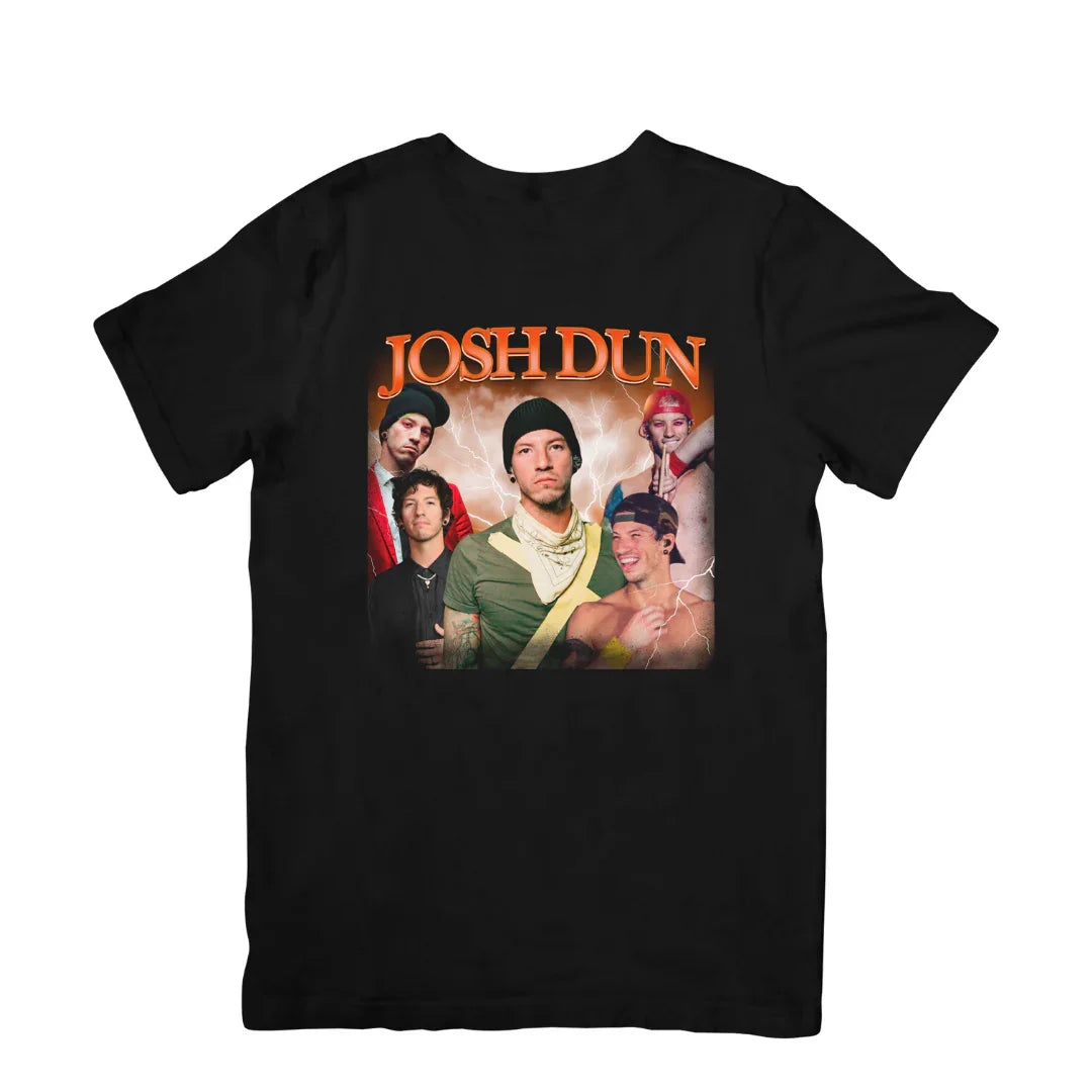Camiseta Básica Twenty One Pilots Josh Dun Preto