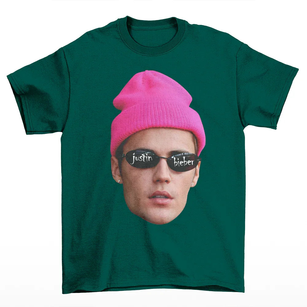 Camiseta Básica Justin Bieber Mood Verde