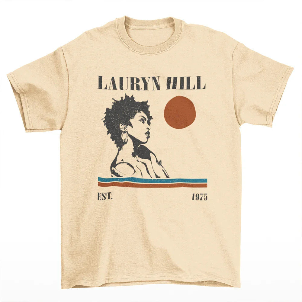 Camiseta Básica Lauryn Hill 1975 Pérola