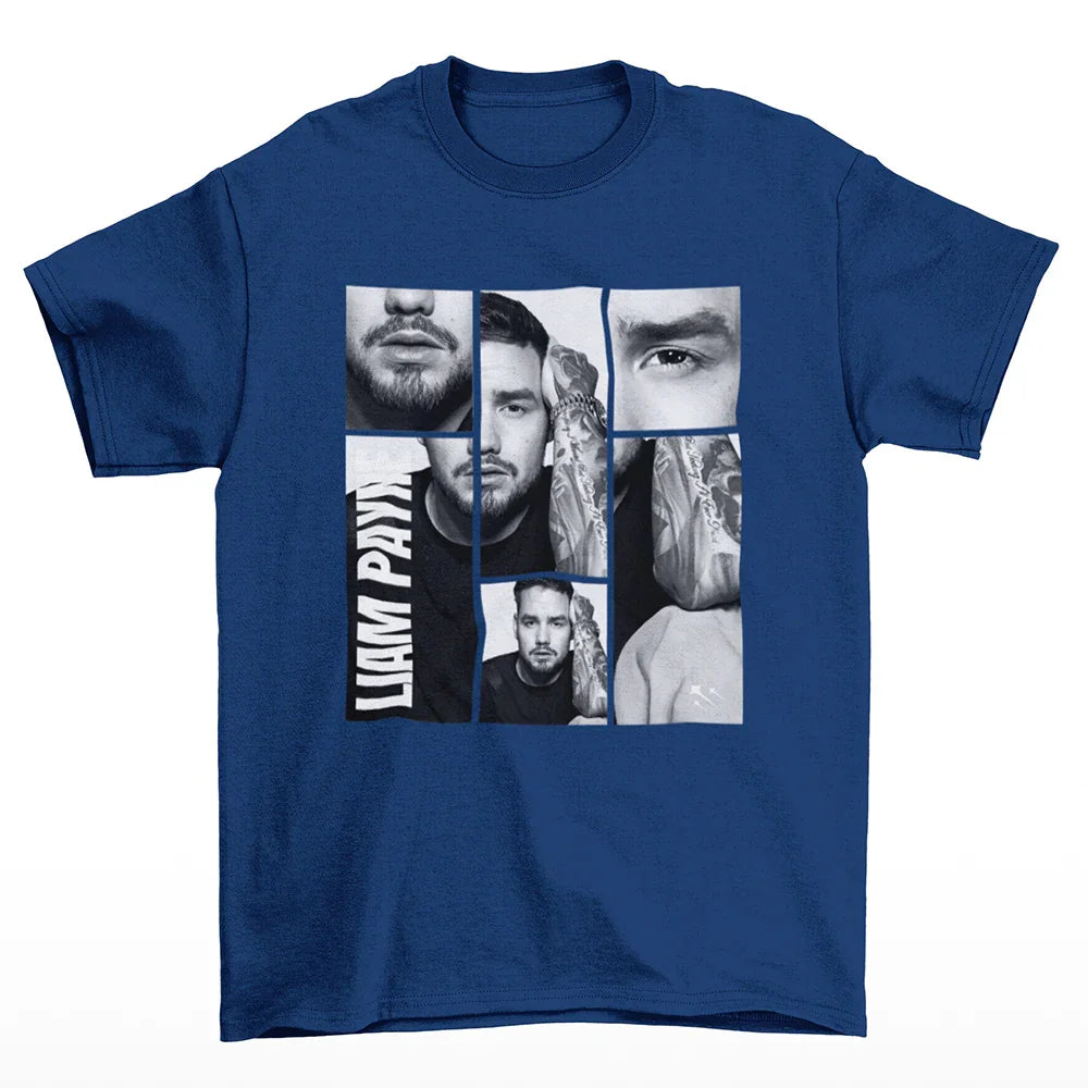 Camiseta Básica Liam Payne Collab Azul marinho
