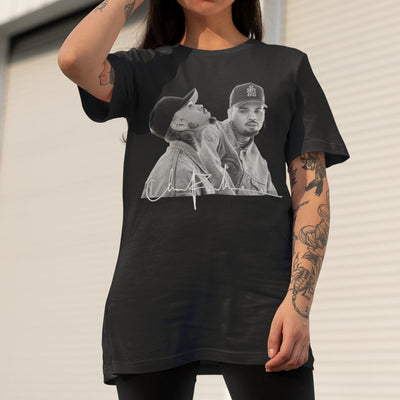 Camiseta Básica Chris Brown Two P&B